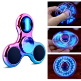 Longruner Spinner Fidget LED Lights Finger Toys Lots of Modes Flashing Light up EDC Fidget Toys Perfect for Child Adult Helps Anti-Anxiety Focusing Boredom Stress Reducer High Speed (Colorful)