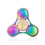 OKCS Fidget Spinner Spielzeug Tri Spinner Stresslöser Konzentration Rundes Design – Rainbow